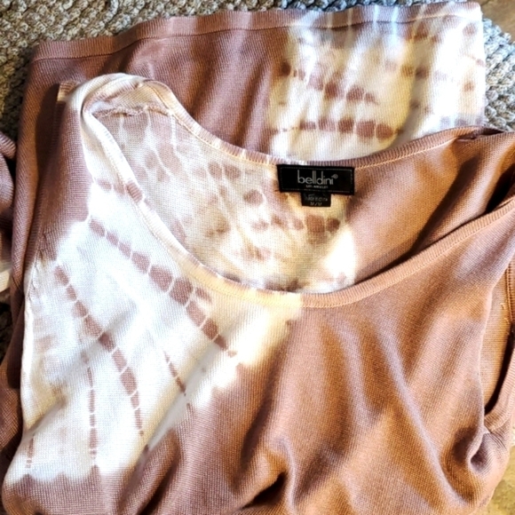 Belldini Two Piece Set Brown Cardigan Sweater Camisole Women’s Size Medium - Picture 2 of 16